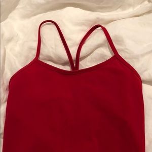 Red lulu tank top